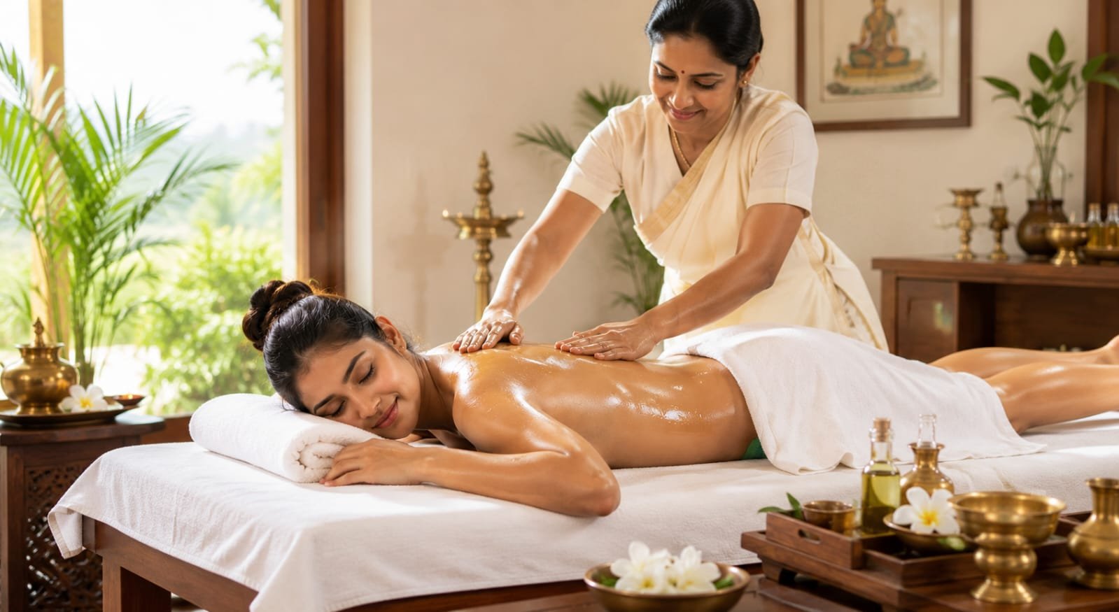 Relaxing spa corner
